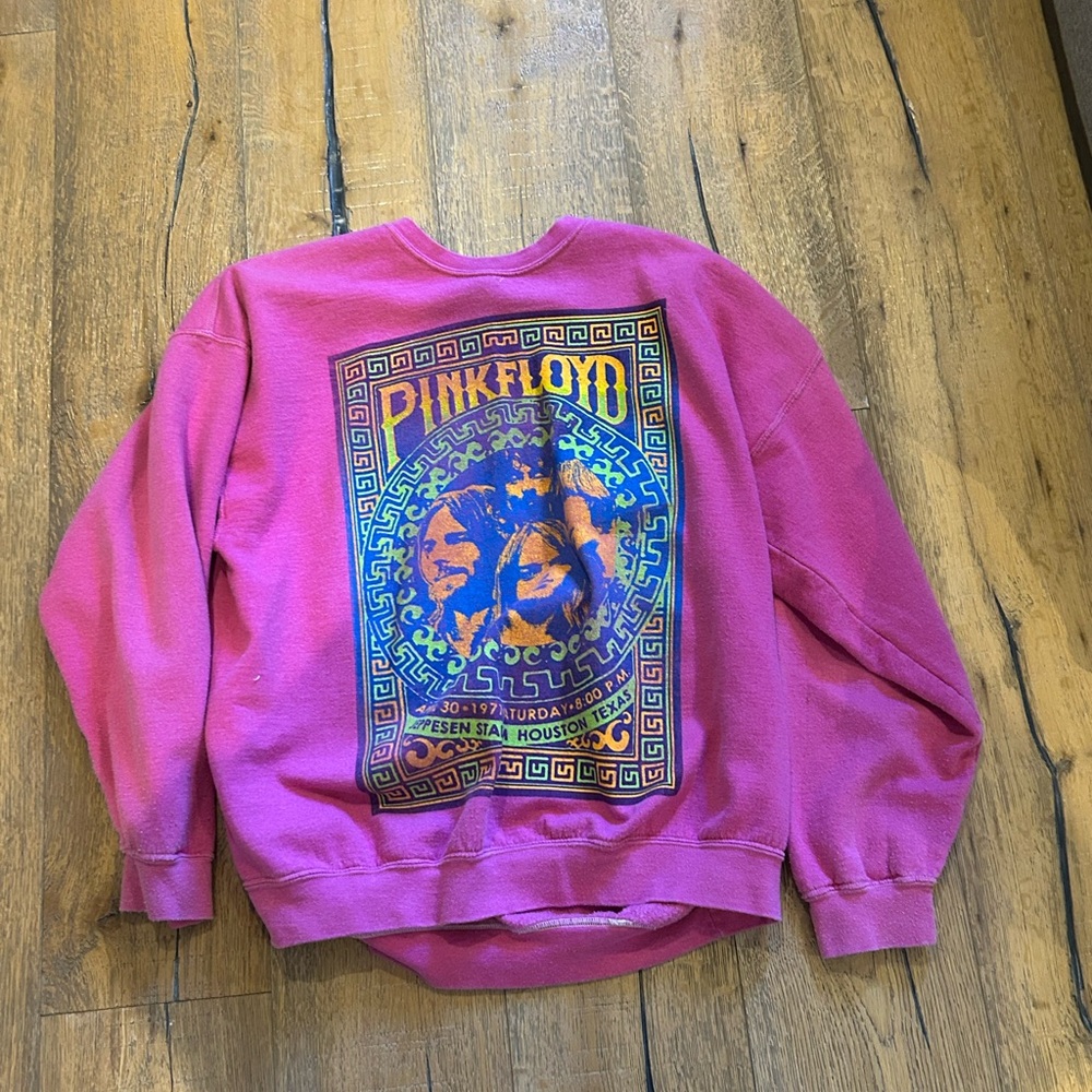 Urban Outfitters Pink Floyd Graphic Sweater - Pink and Blue
